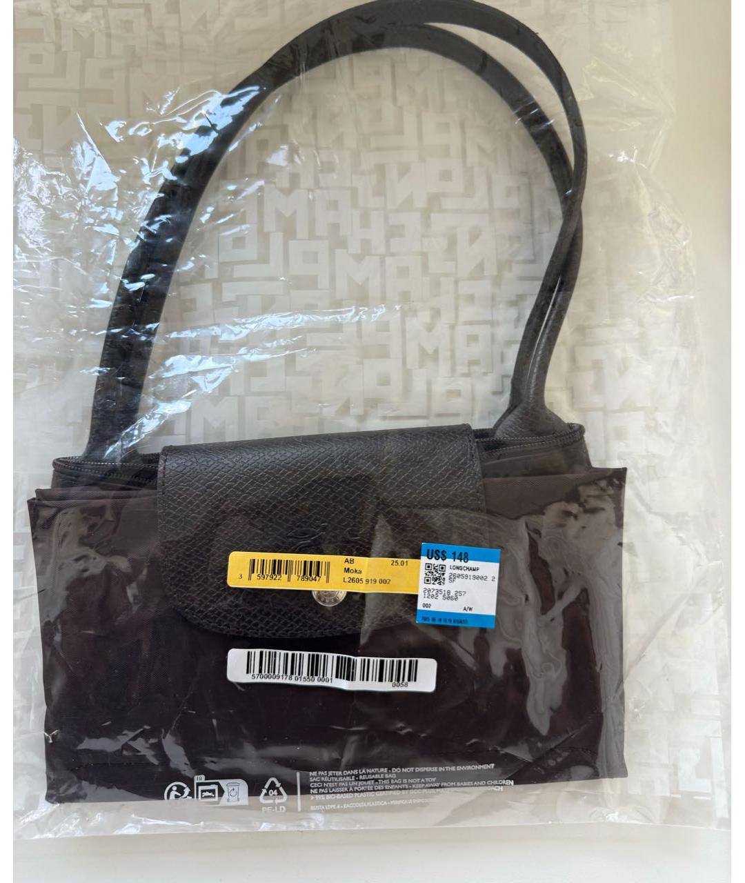 LONGCHAMP Коричневая сумка тоут, фото 4