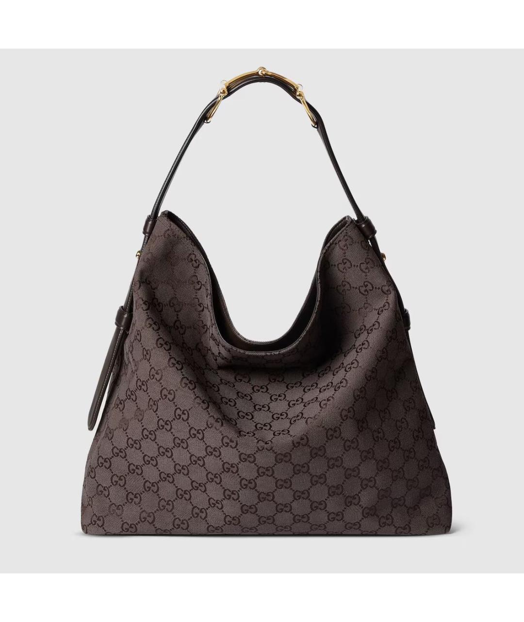 GUCCI Коричневая кожаная сумка с короткими ручками, фото 7