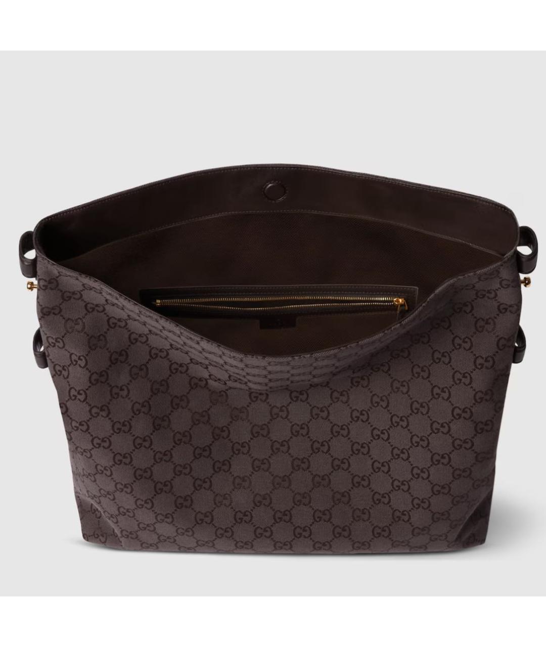GUCCI Коричневая кожаная сумка с короткими ручками, фото 6