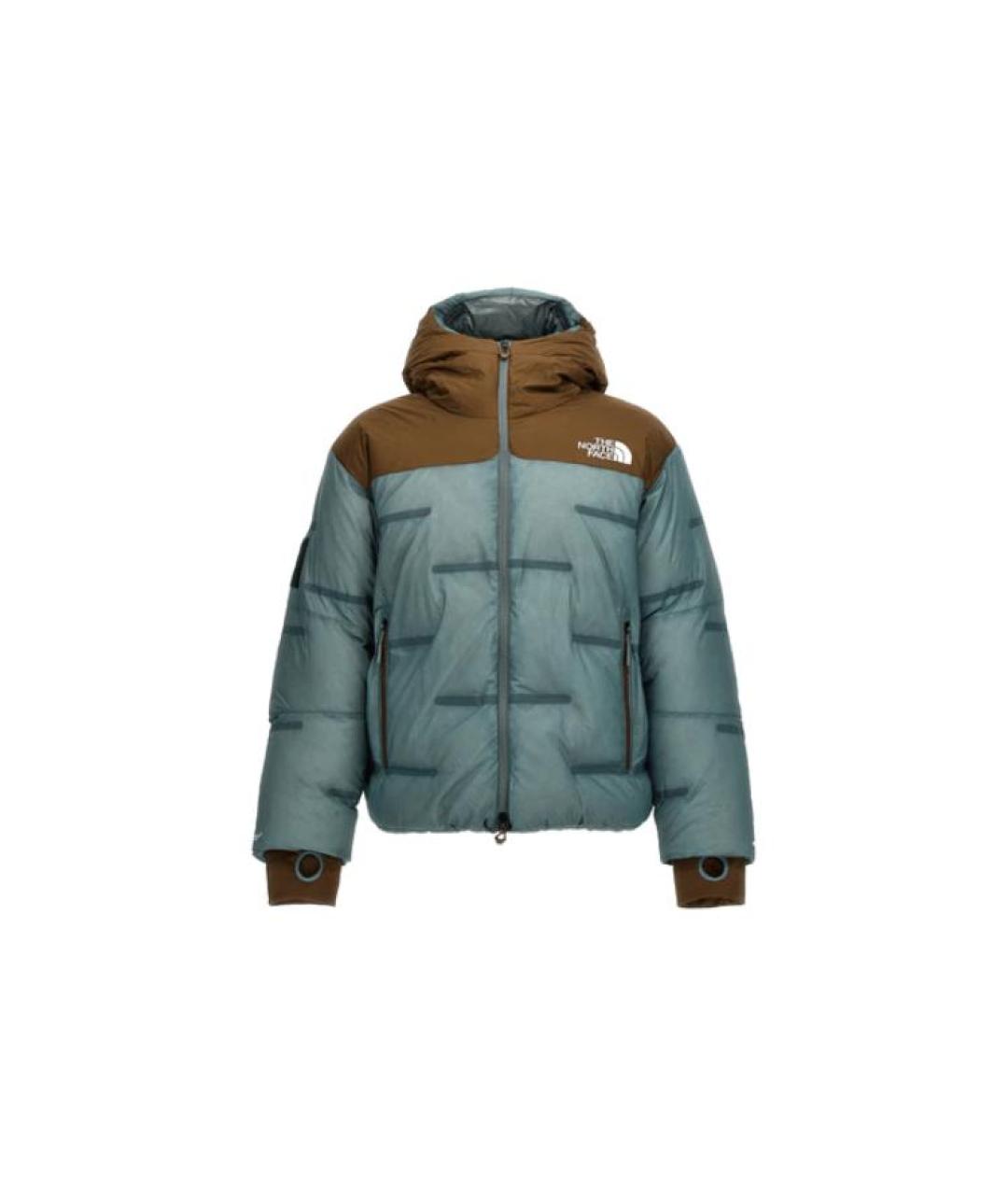 THE NORTH FACE Бирюзовый синтетический пуховик, фото 6