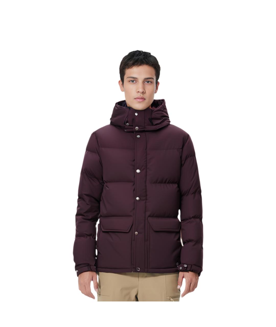 THE NORTH FACE Бордовый пуховик, фото 3