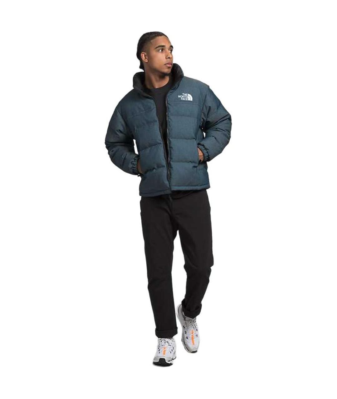 THE NORTH FACE Темно-синий синтетический пуховик, фото 4