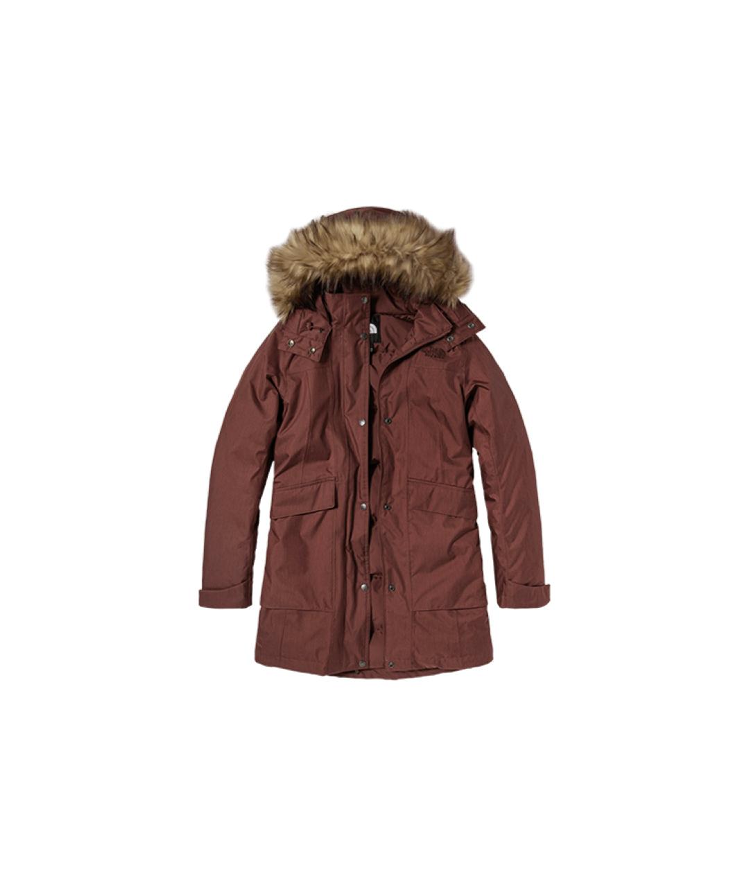 THE NORTH FACE Коричневый пуховик, фото 1