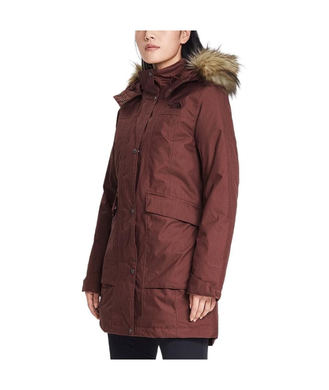 THE NORTH FACE Коричневый пуховик, фото 2