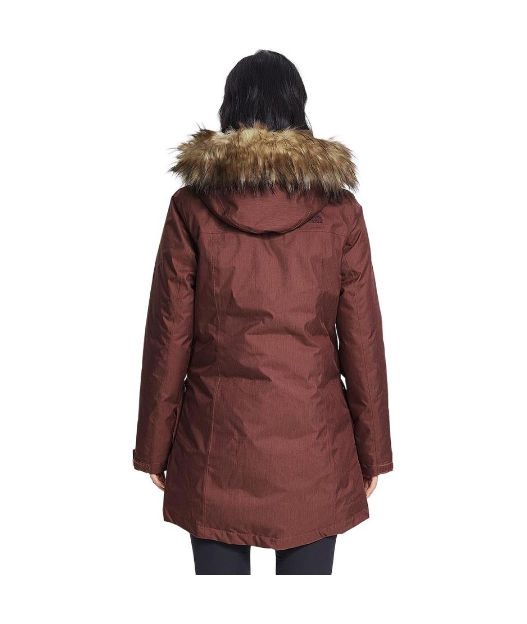 THE NORTH FACE Коричневый пуховик, фото 4