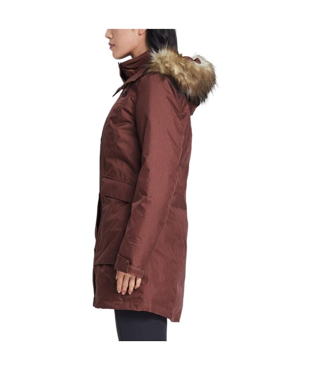 THE NORTH FACE Коричневый пуховик, фото 3