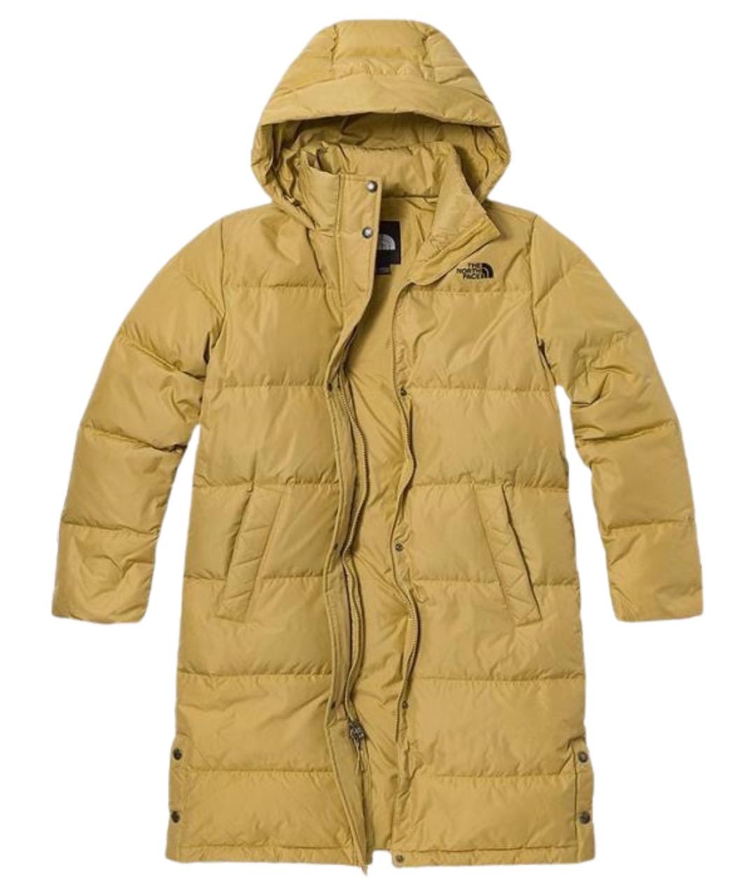 THE NORTH FACE Желтый полиамидовый пуховик, фото 1