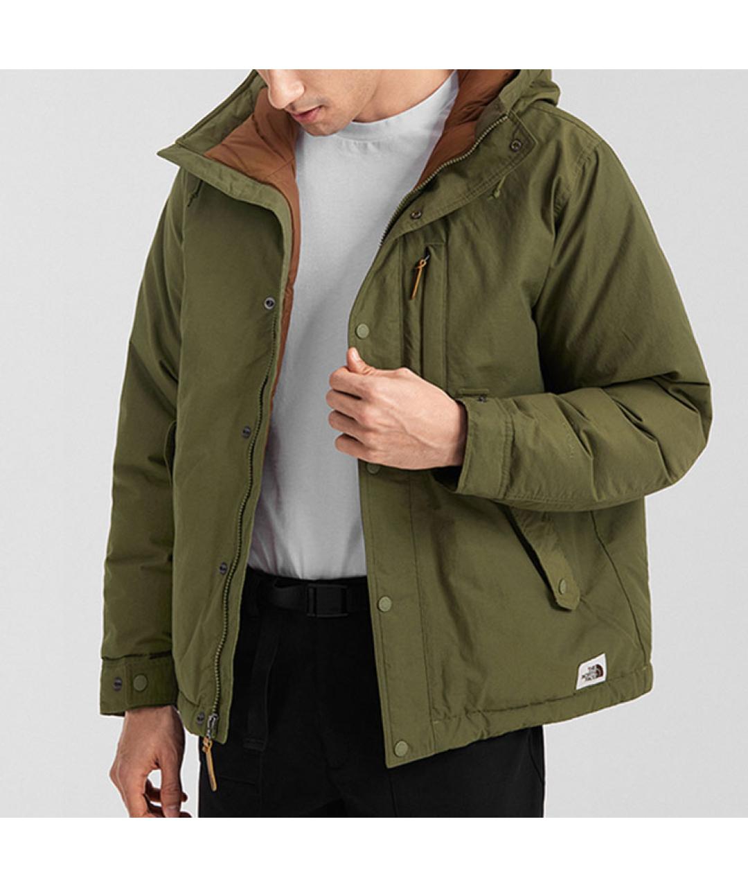 THE NORTH FACE Зеленый пуховик, фото 4