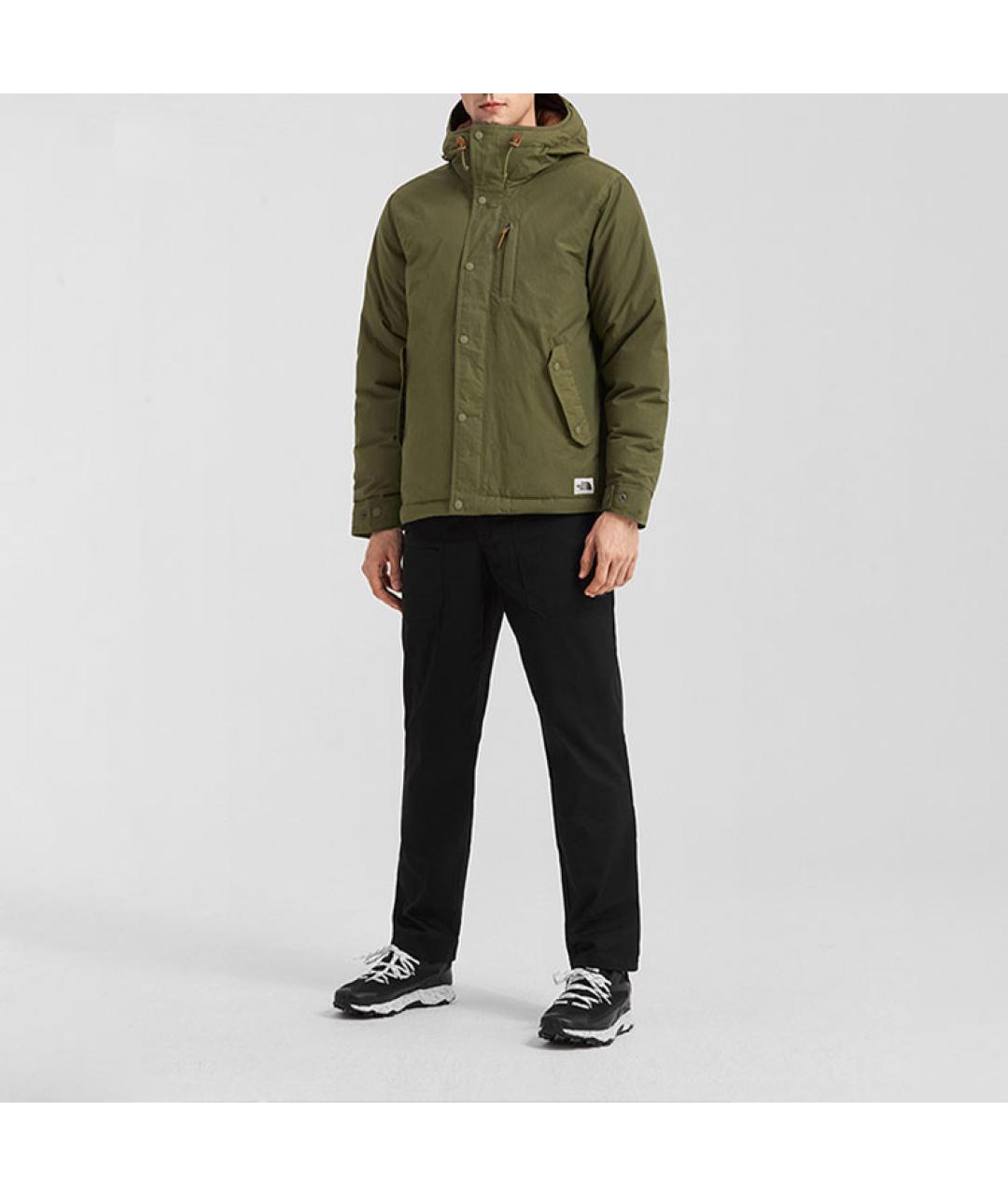 THE NORTH FACE Зеленый пуховик, фото 2