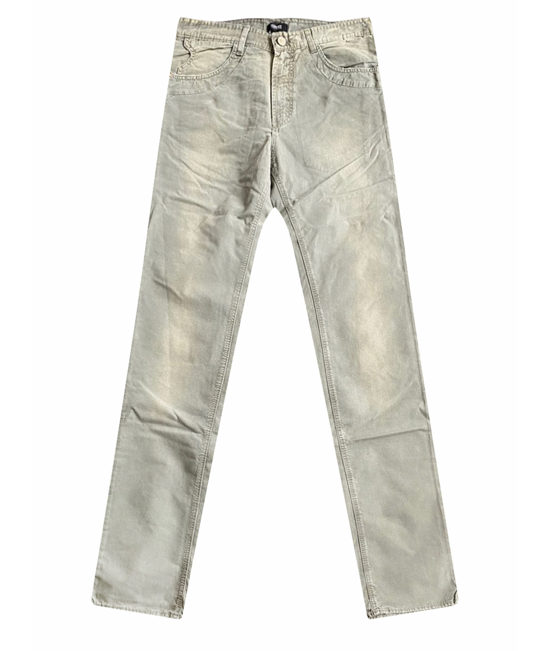 VERSACE JEANS COUTURE Серые хлопковые прямые джинсы, фото 1
