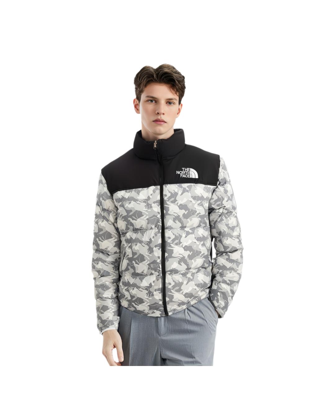 THE NORTH FACE Серая полиамидовая куртка, фото 4