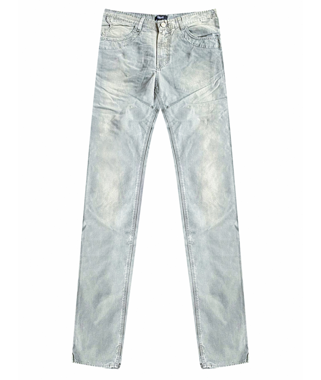 VERSACE JEANS COUTURE Серые хлопковые прямые джинсы, фото 1