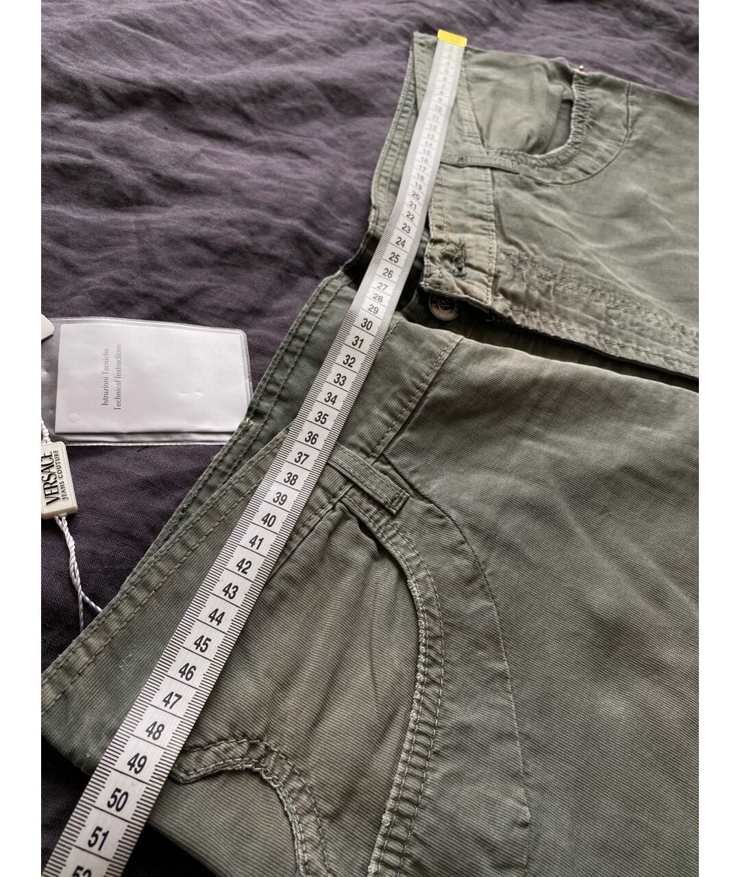 VERSACE JEANS COUTURE Серые хлопковые прямые джинсы, фото 6