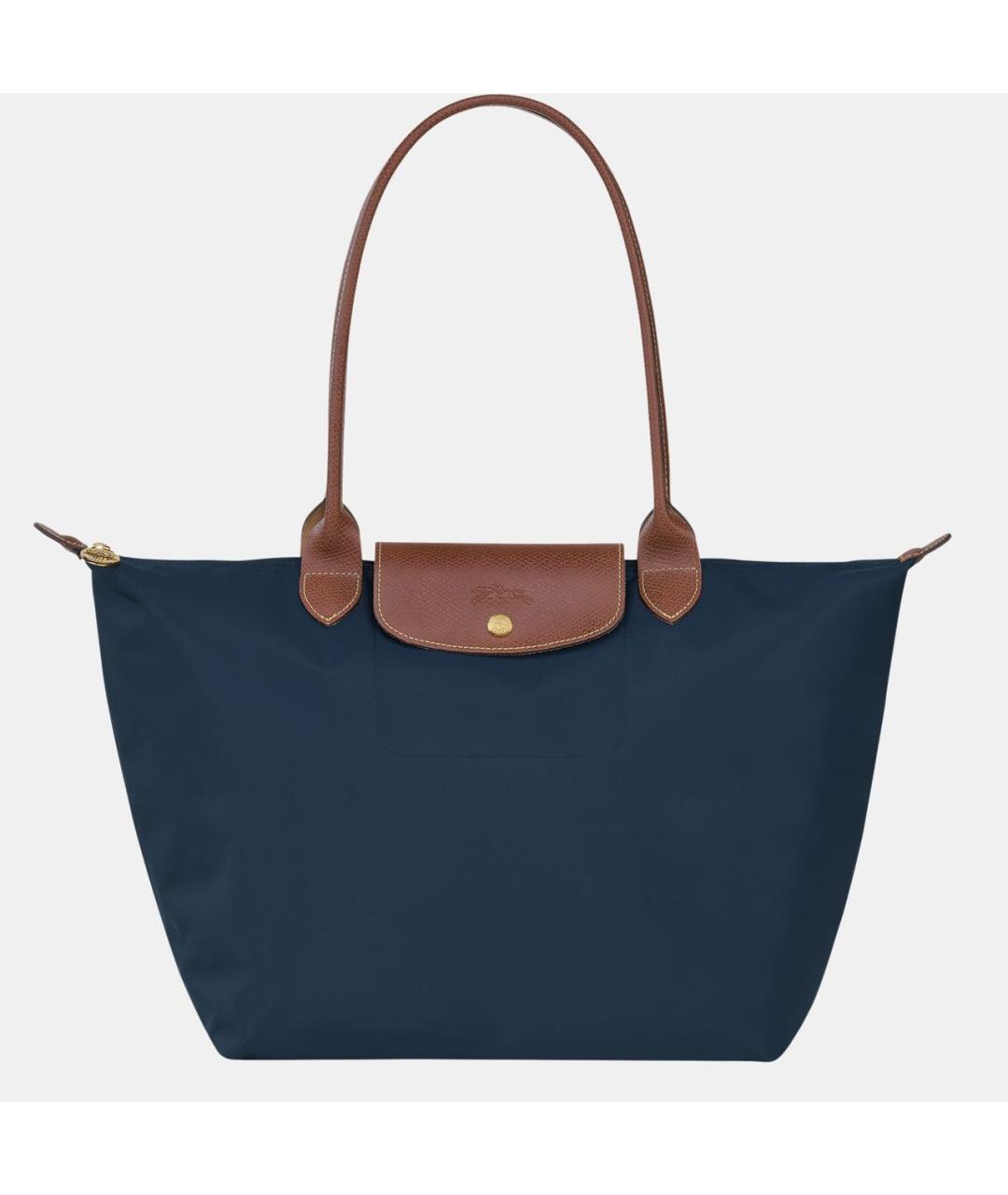 LONGCHAMP Темно-синяя тканевая сумка тоут, фото 8