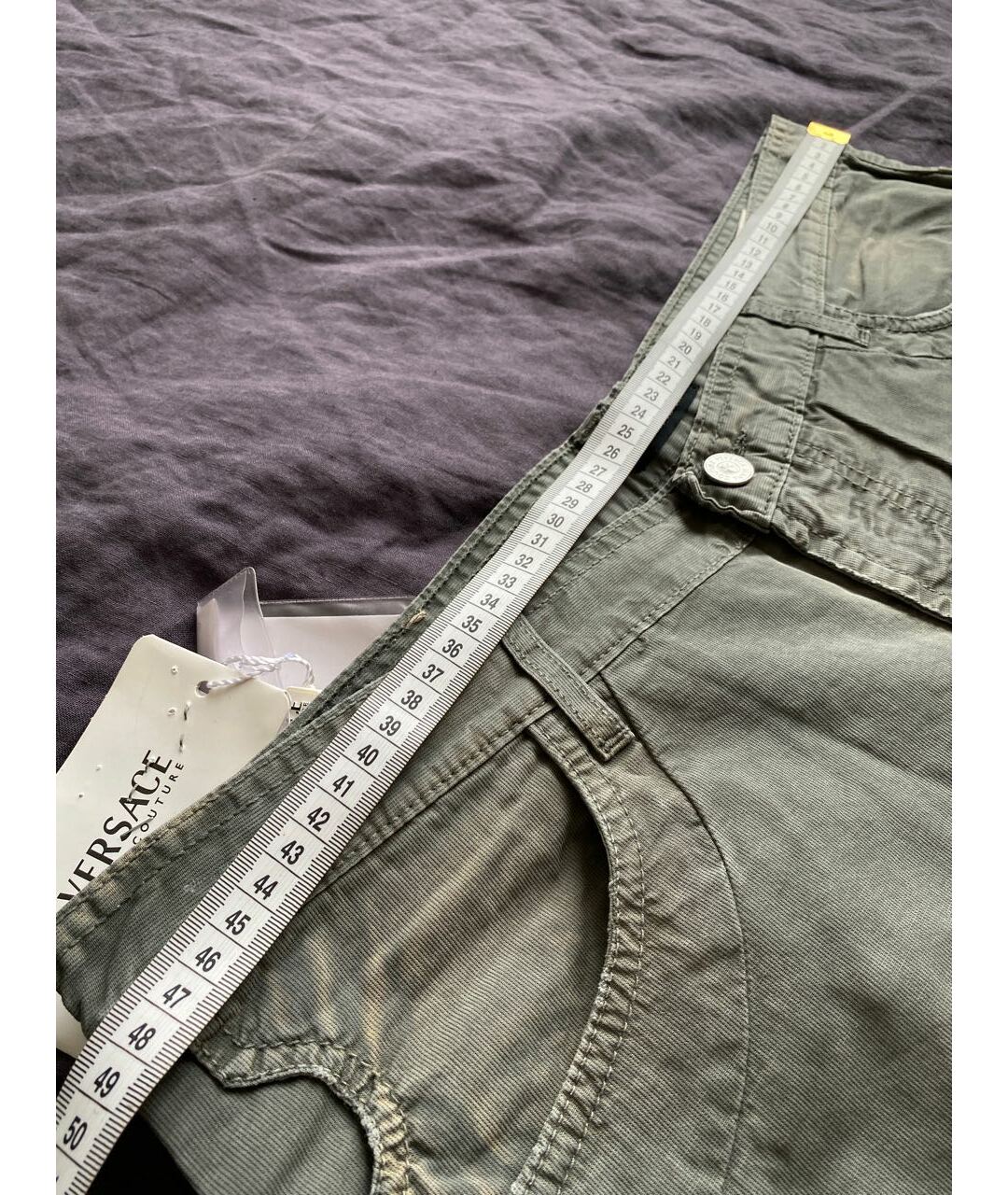 VERSACE JEANS COUTURE Серые хлопковые джинсы, фото 7