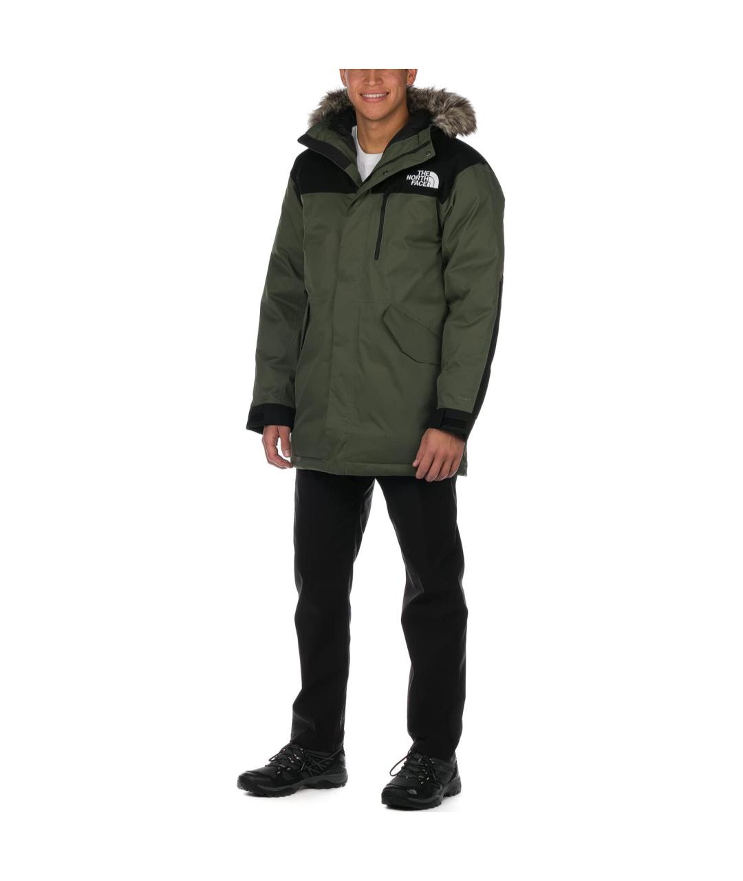 THE NORTH FACE Зеленый пуховик, фото 2