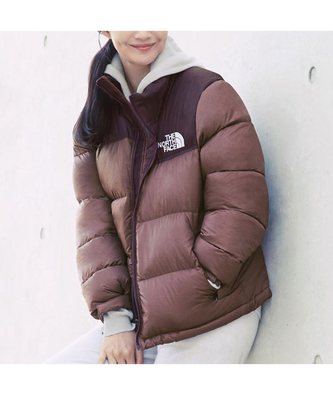 THE NORTH FACE Коричневый полиамидовый пуховик, фото 4