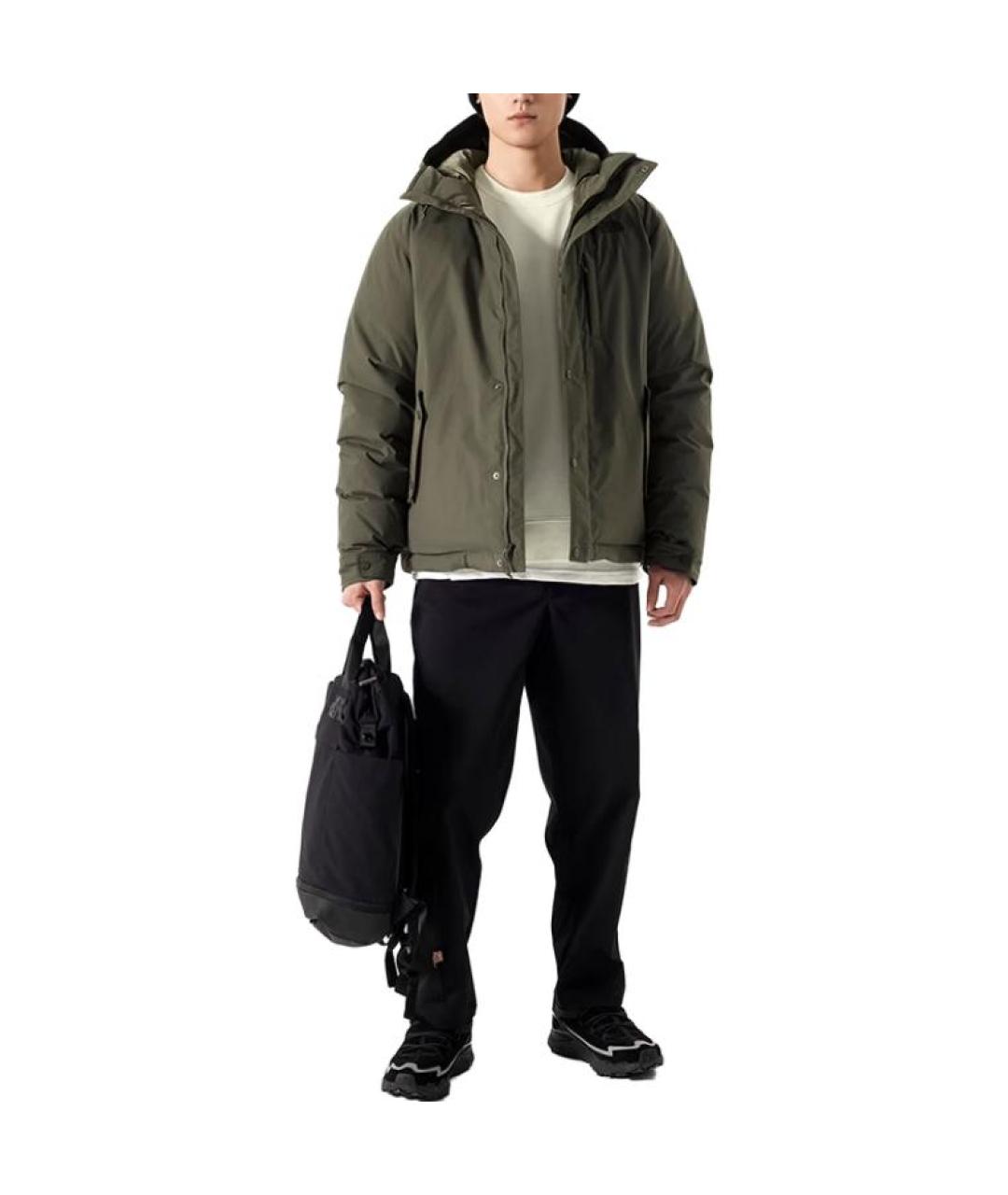 THE NORTH FACE Зеленый пуховик, фото 2