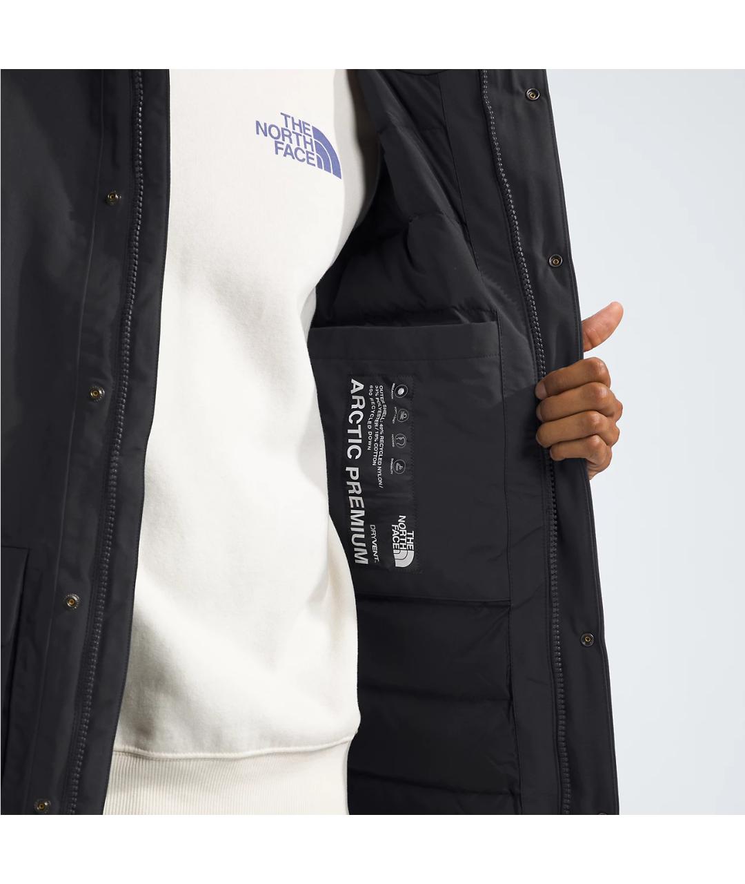 THE NORTH FACE Черный пуховик, фото 3