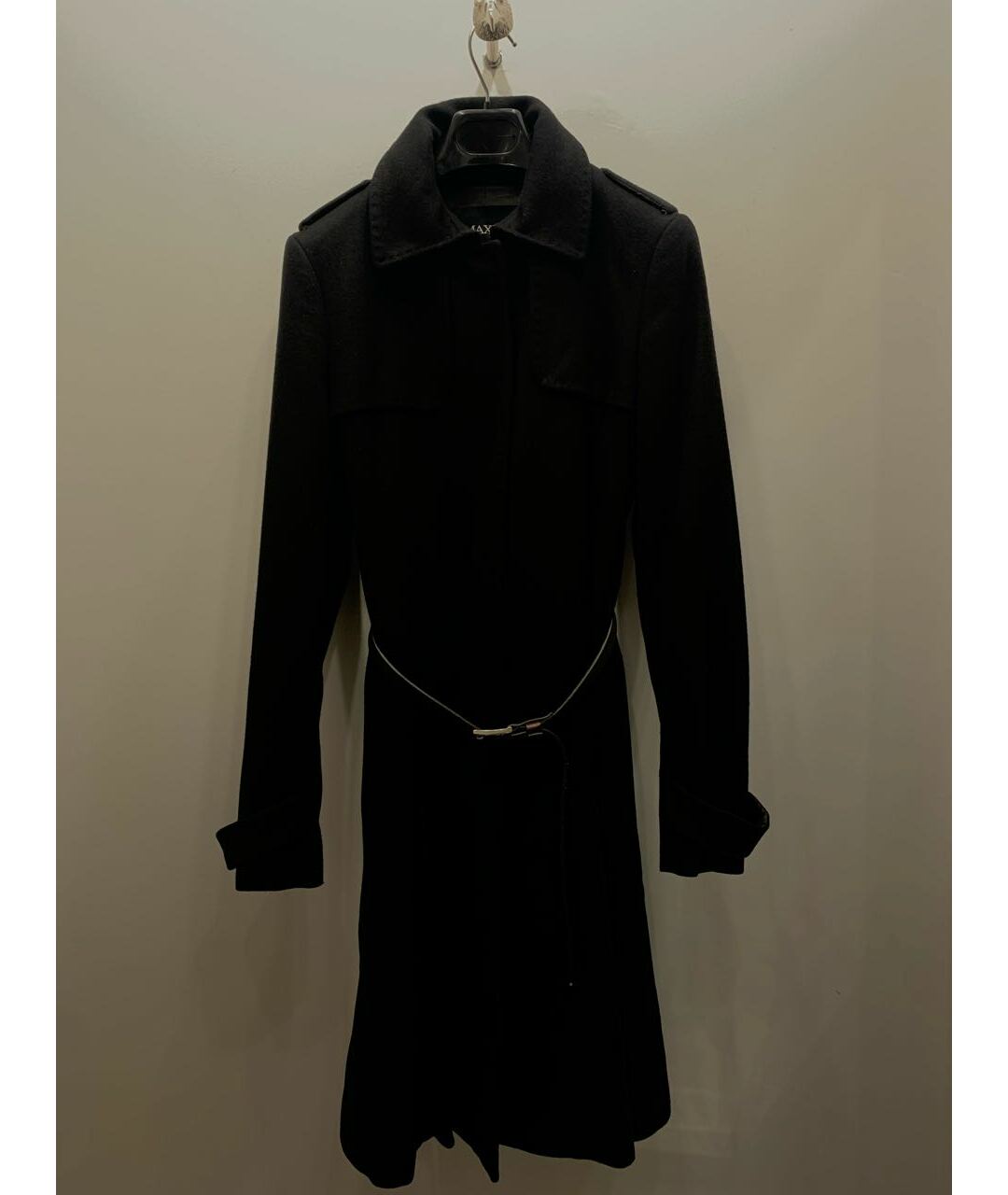 MAX&CO Черное шерстяное пальто, фото 4
