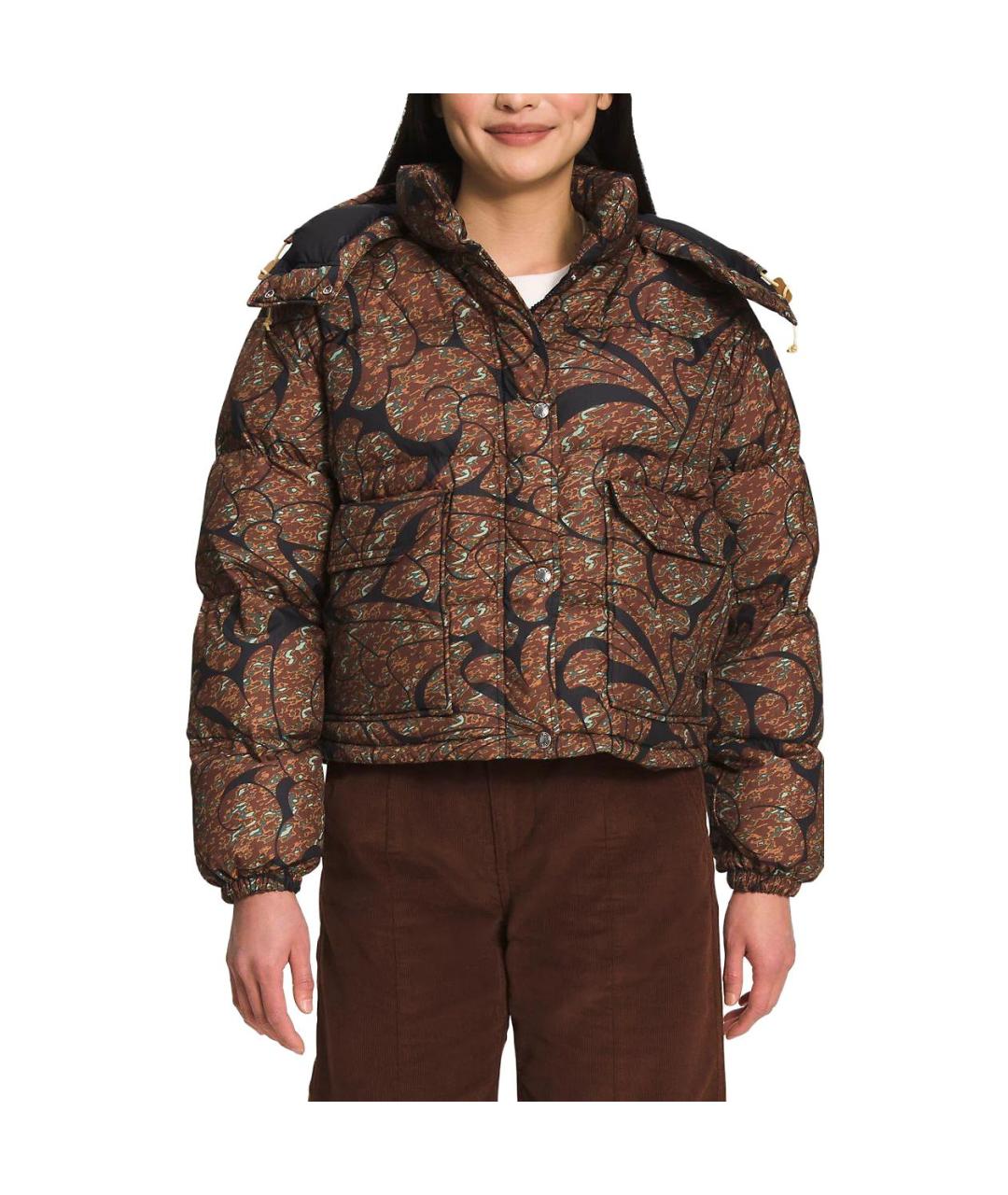 THE NORTH FACE Коричневый пуховик, фото 5