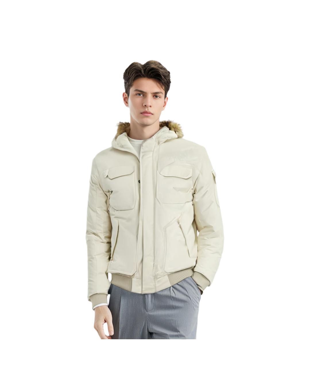 THE NORTH FACE Белый пуховик, фото 3