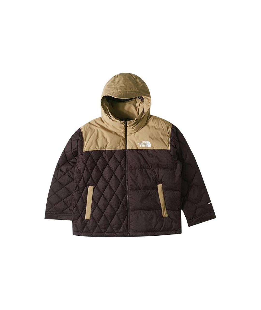 THE NORTH FACE Коричневый пуховик, фото 1