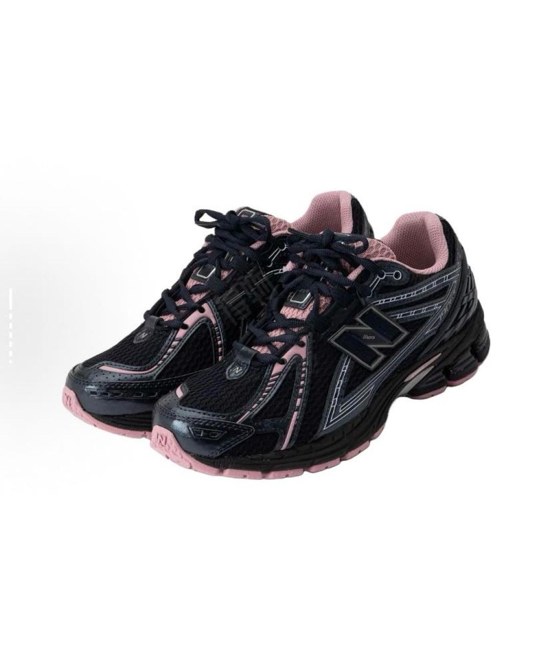 NEW BALANCE Черные текстильные низкие кроссовки / кеды, фото 2