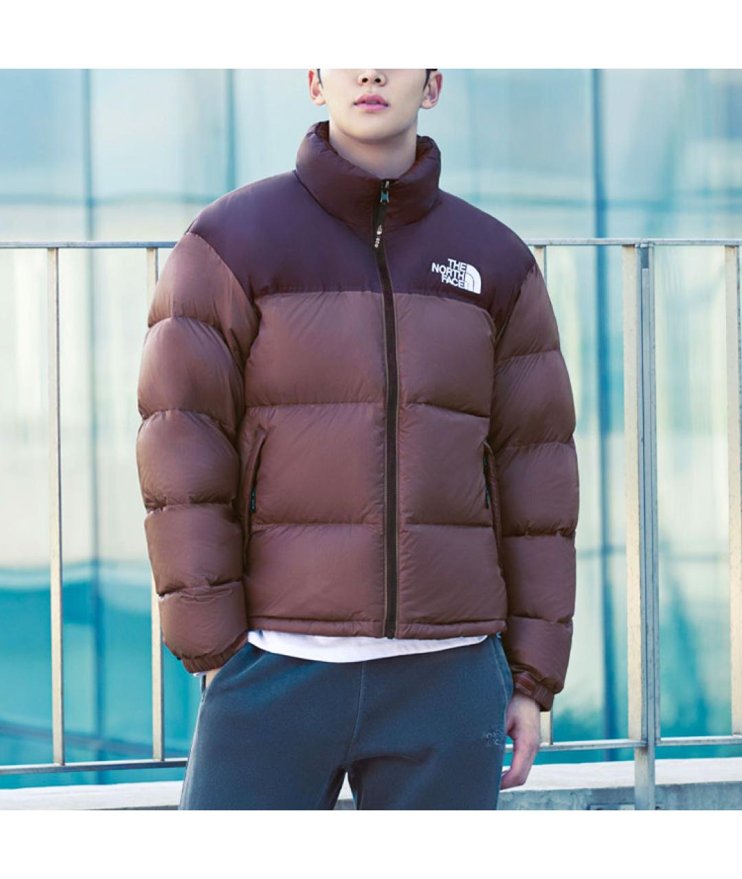 THE NORTH FACE Коричневый пуховик, фото 4