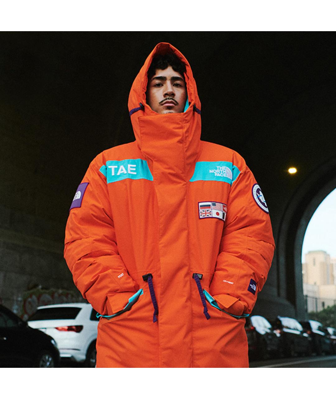 THE NORTH FACE Оранжевый пуховик, фото 5
