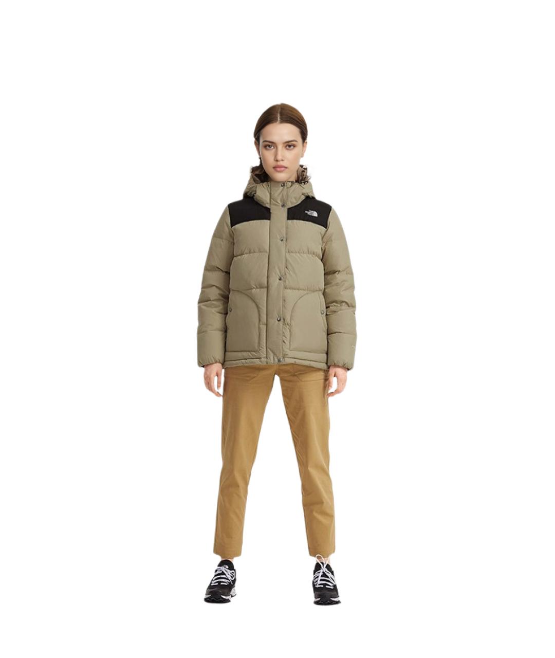 THE NORTH FACE Бежевый пуховик, фото 4