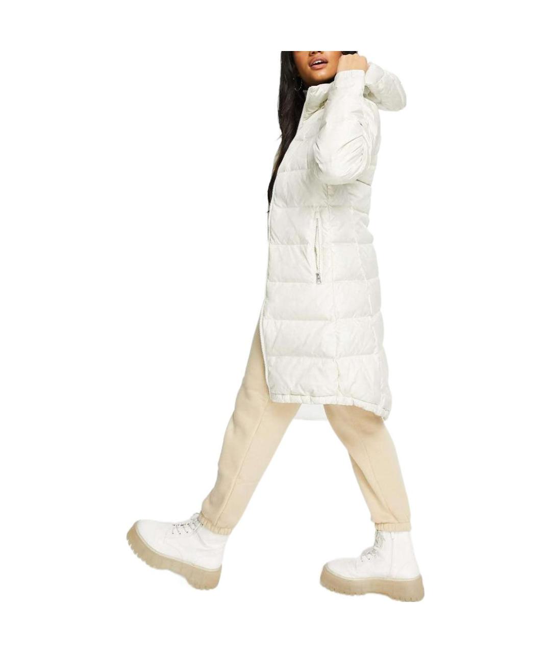 THE NORTH FACE Белый полиамидовый пуховик, фото 3