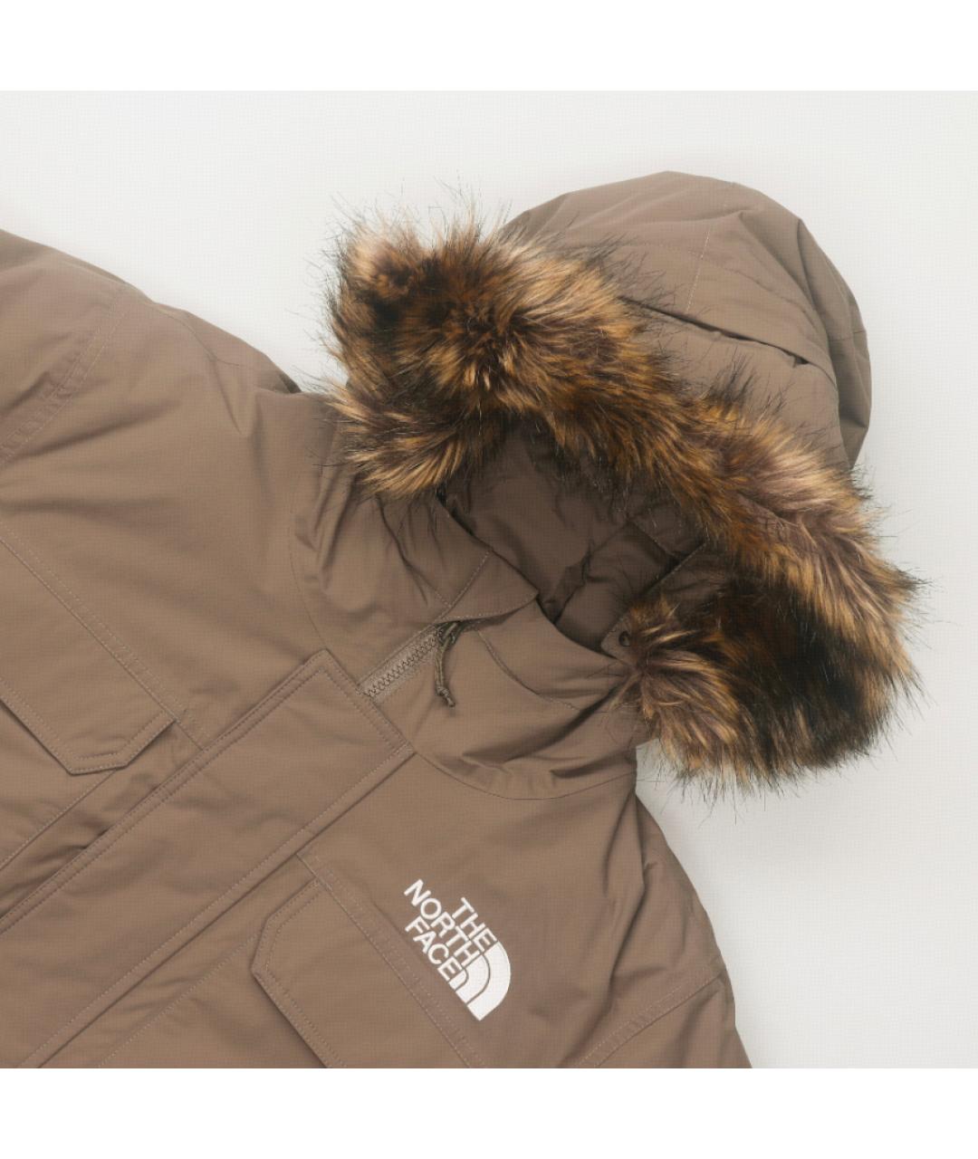 THE NORTH FACE Коричневый пуховик, фото 4