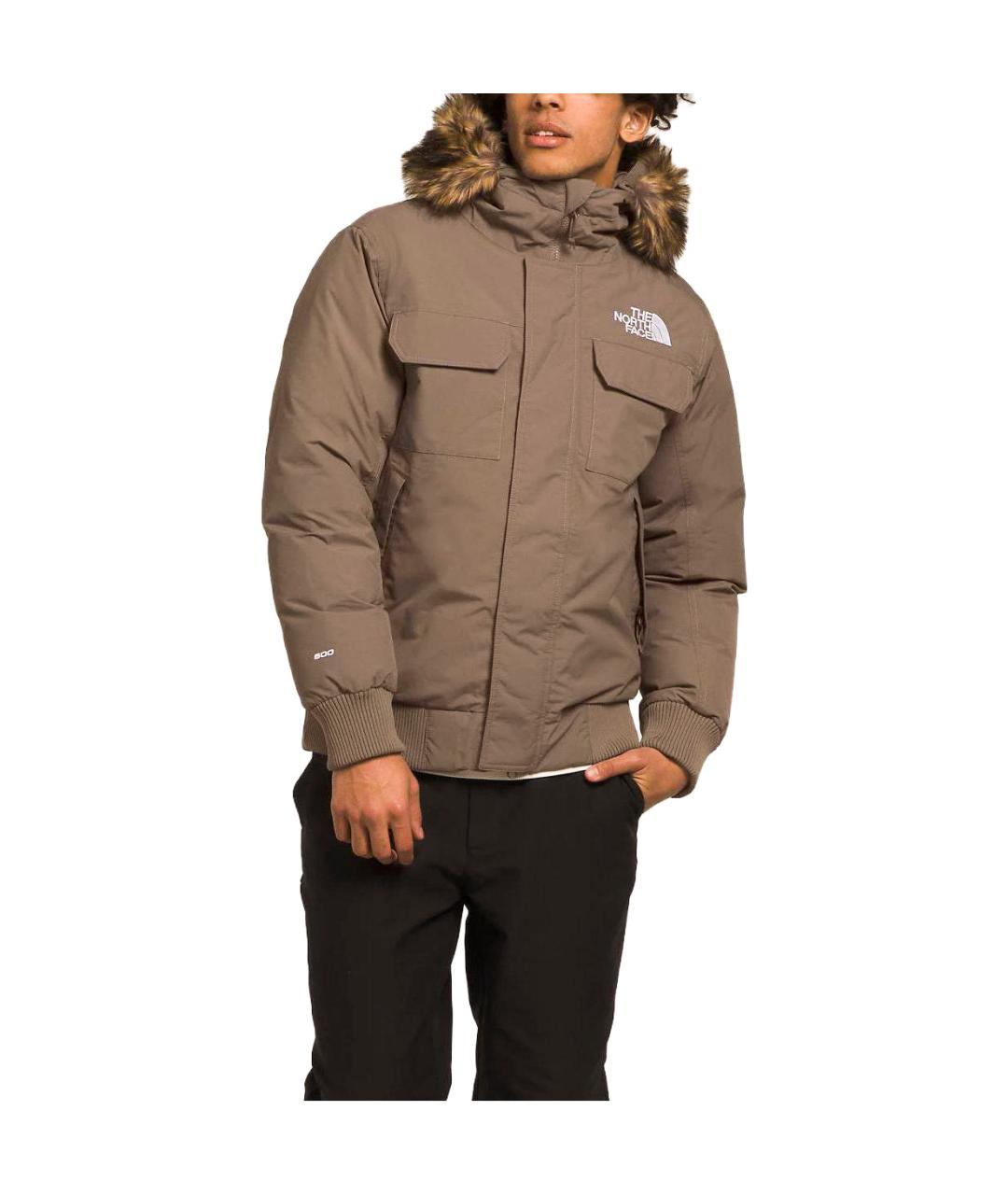 THE NORTH FACE Коричневый пуховик, фото 3