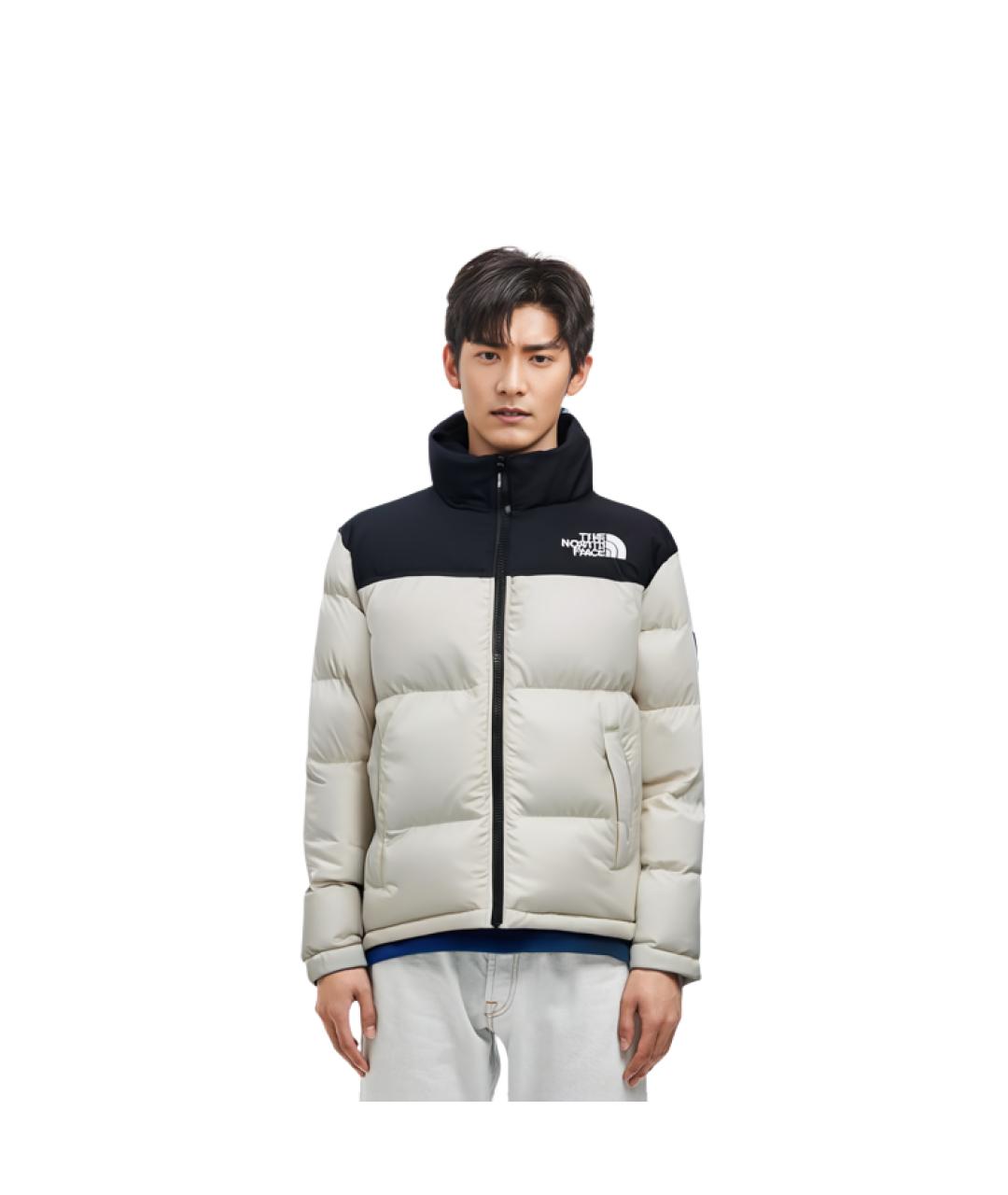 THE NORTH FACE Бежевый пуховик, фото 4