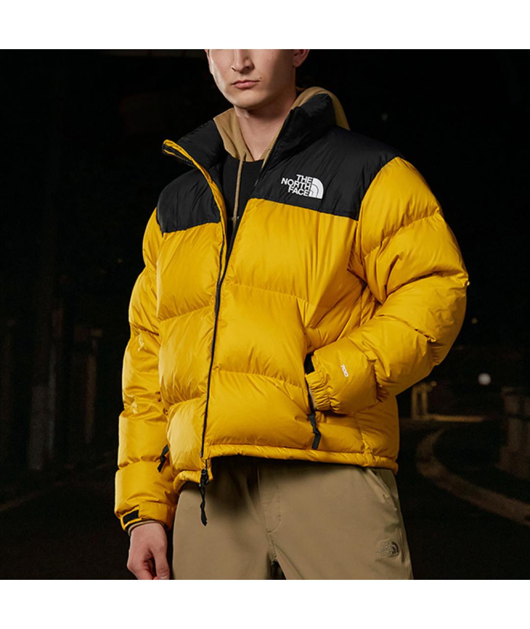 THE NORTH FACE Желтый пуховик, фото 3