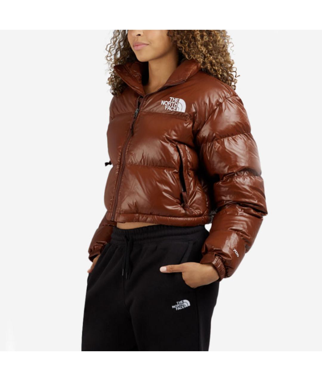 THE NORTH FACE Коричневый пуховик, фото 3