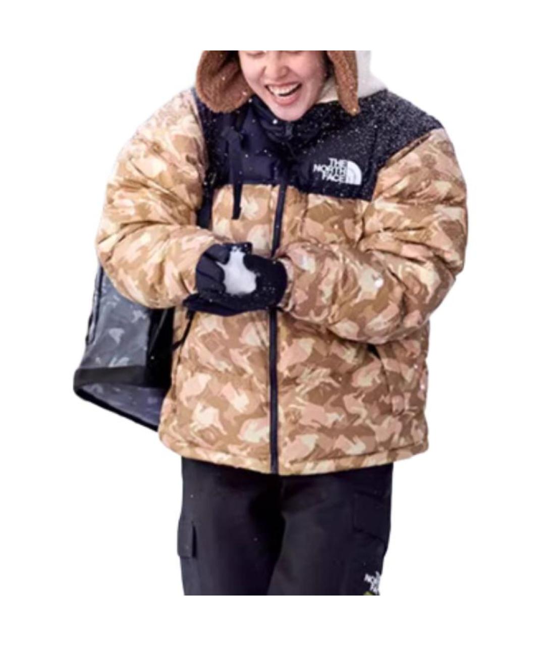 THE NORTH FACE Коричневый пуховик, фото 4