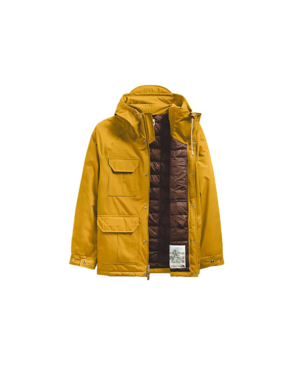 THE NORTH FACE Желтый пуховик, фото 2