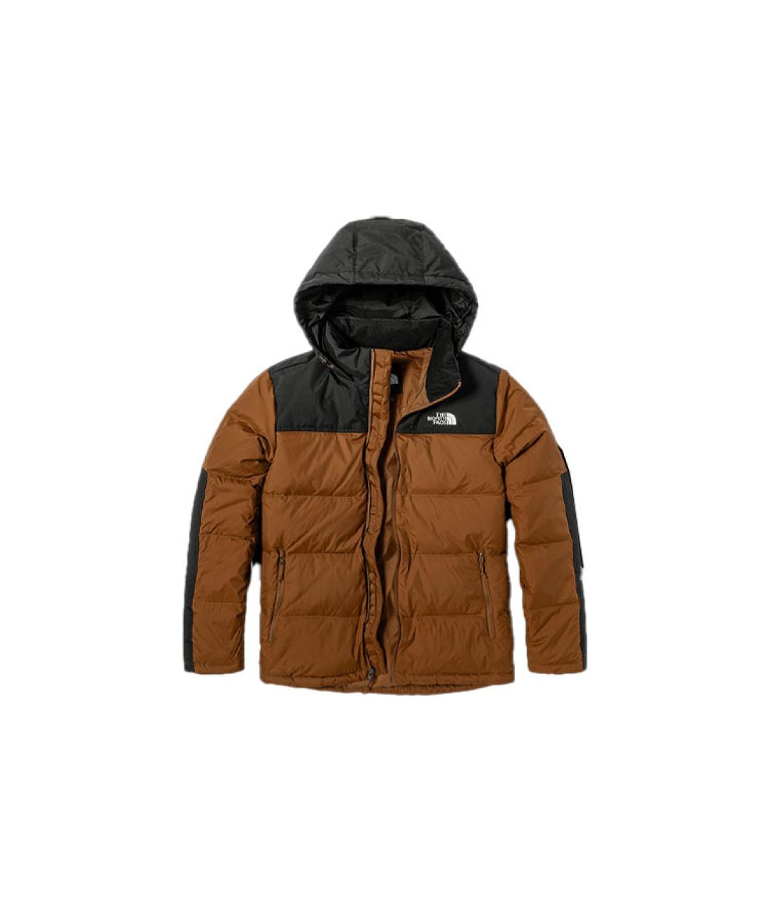 THE NORTH FACE Коричневый пуховик, фото 3