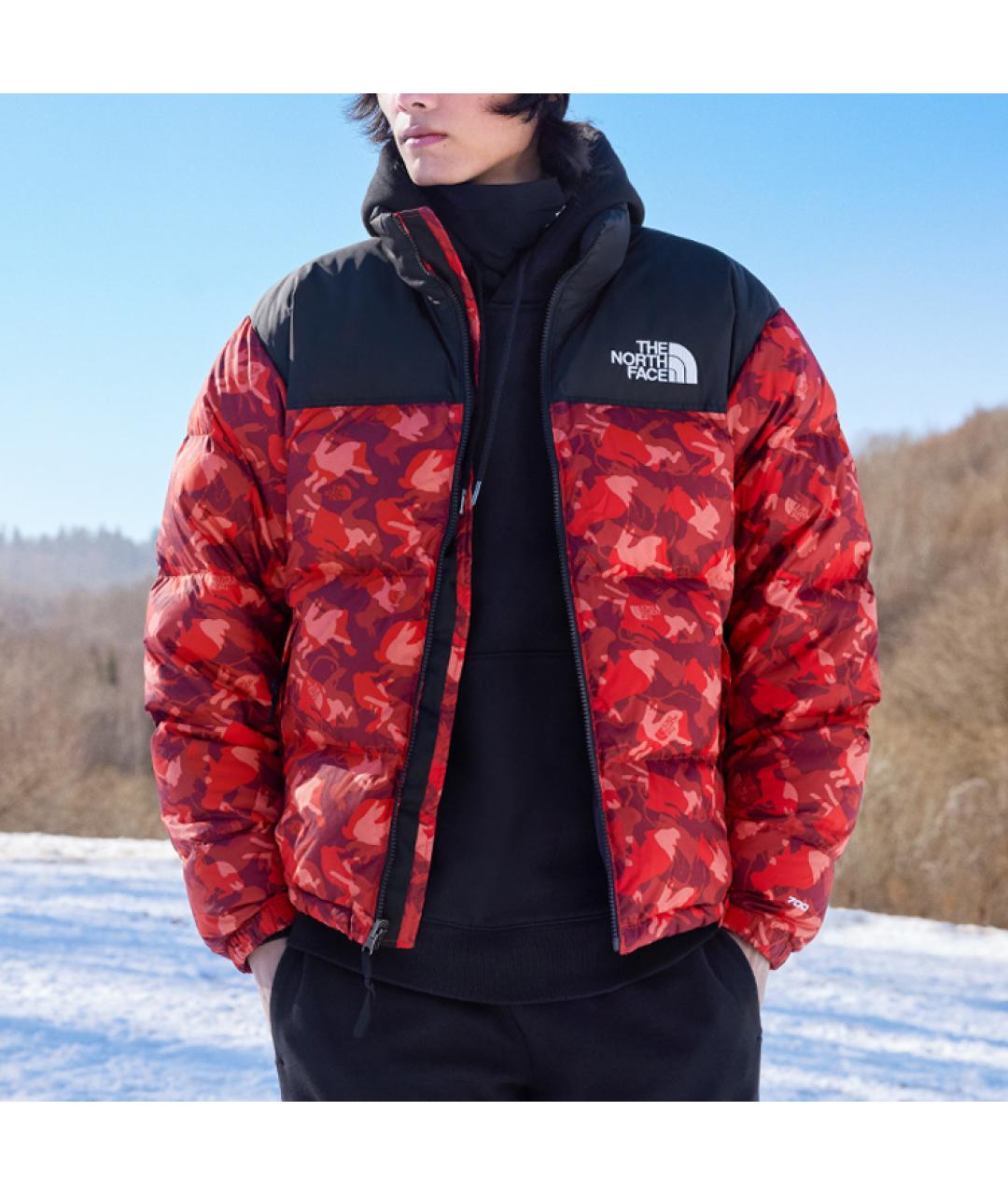 THE NORTH FACE Красный пуховик, фото 2