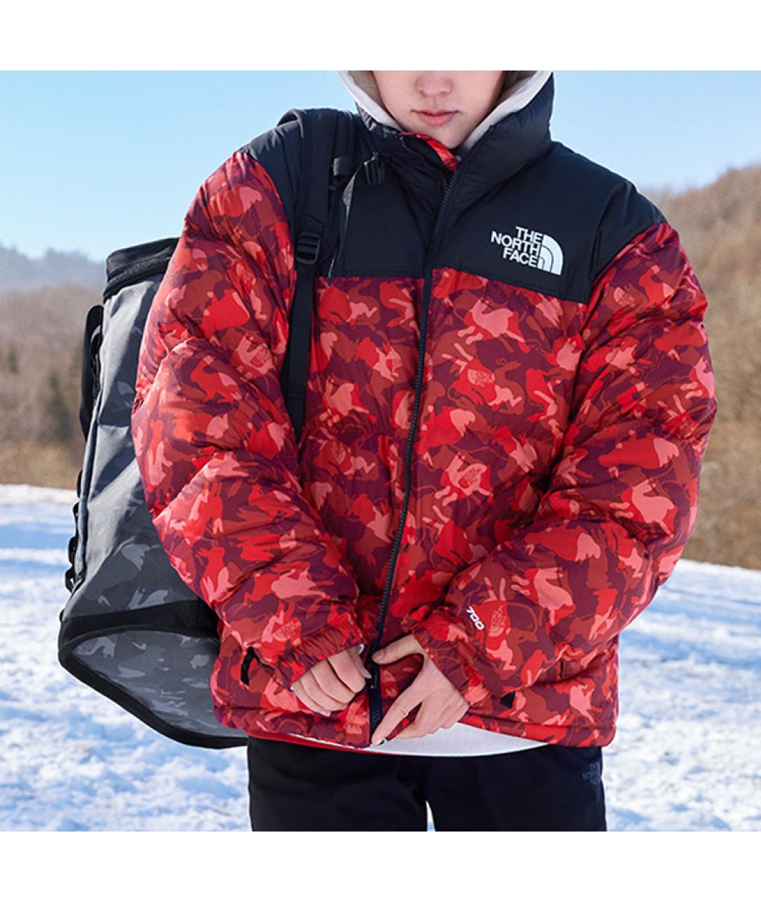 THE NORTH FACE Красный пуховик, фото 3