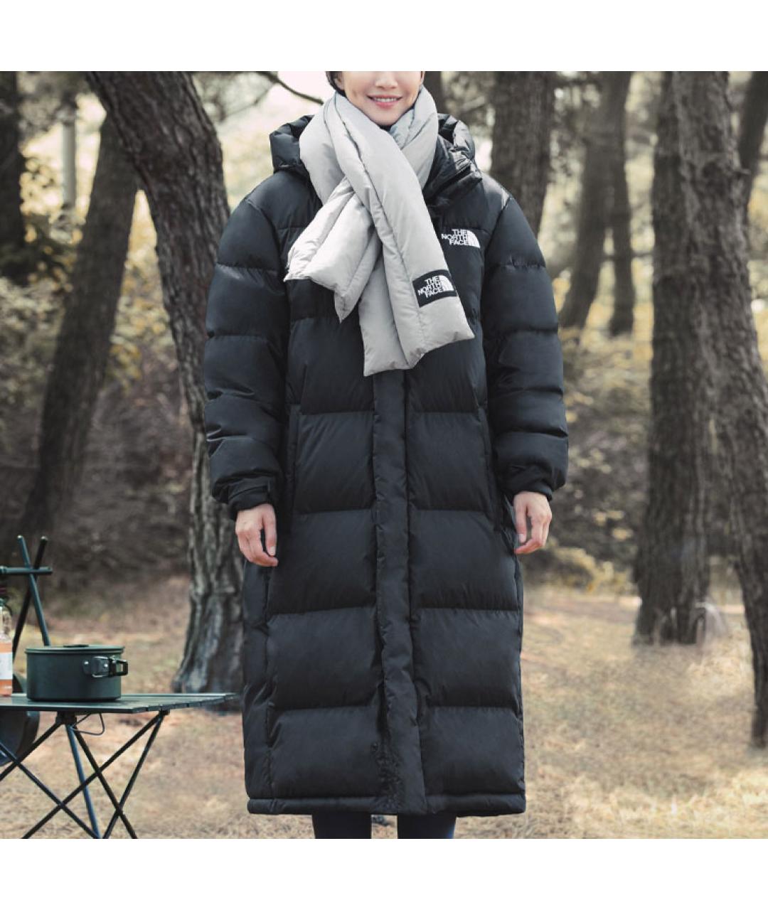 THE NORTH FACE Черный полиамидовый пуховик, фото 4