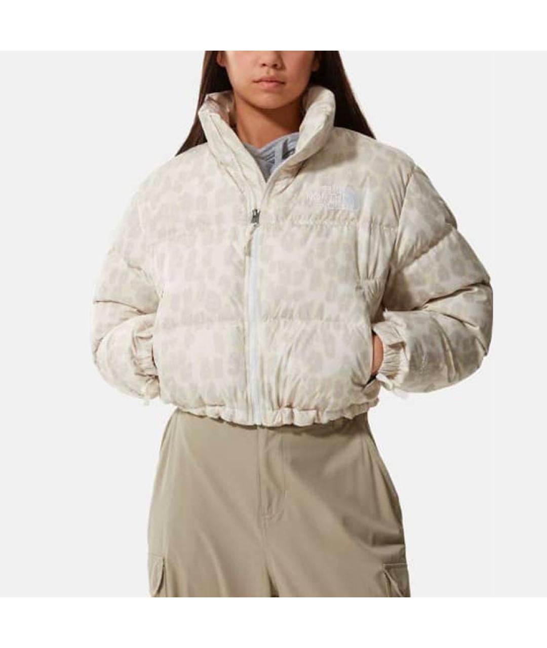 THE NORTH FACE Бежевый пуховик, фото 3