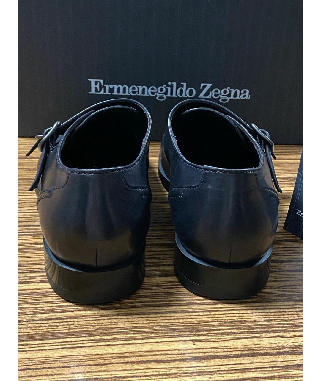 ERMENEGILDO ZEGNA Черные кожаные туфли, фото 4