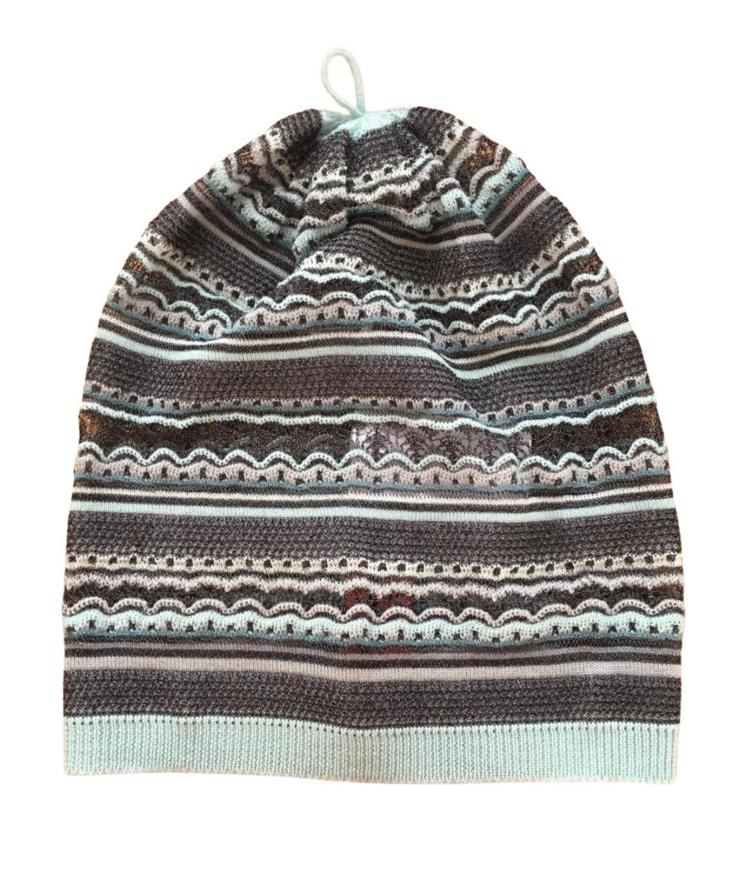 MISSONI Серая шерстяная шапка, фото 1