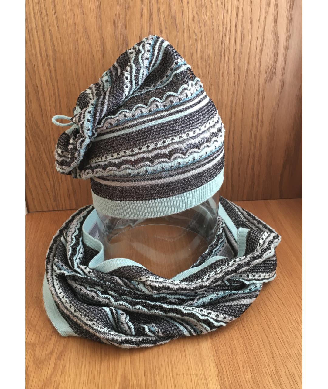 MISSONI Серая шерстяная шапка, фото 3