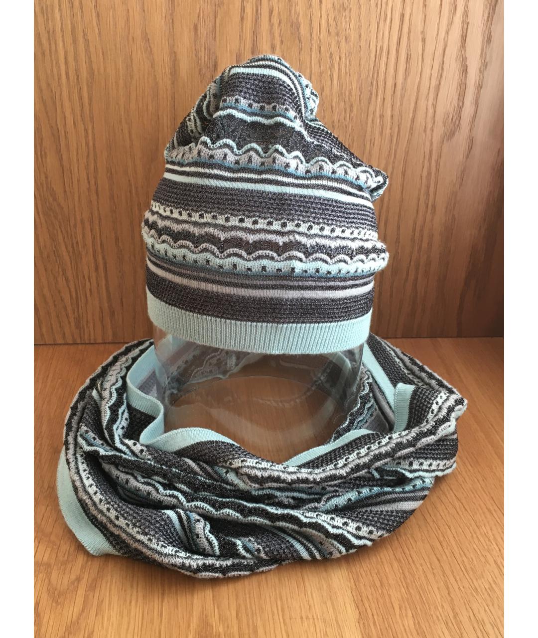 MISSONI Серая шерстяная шапка, фото 2
