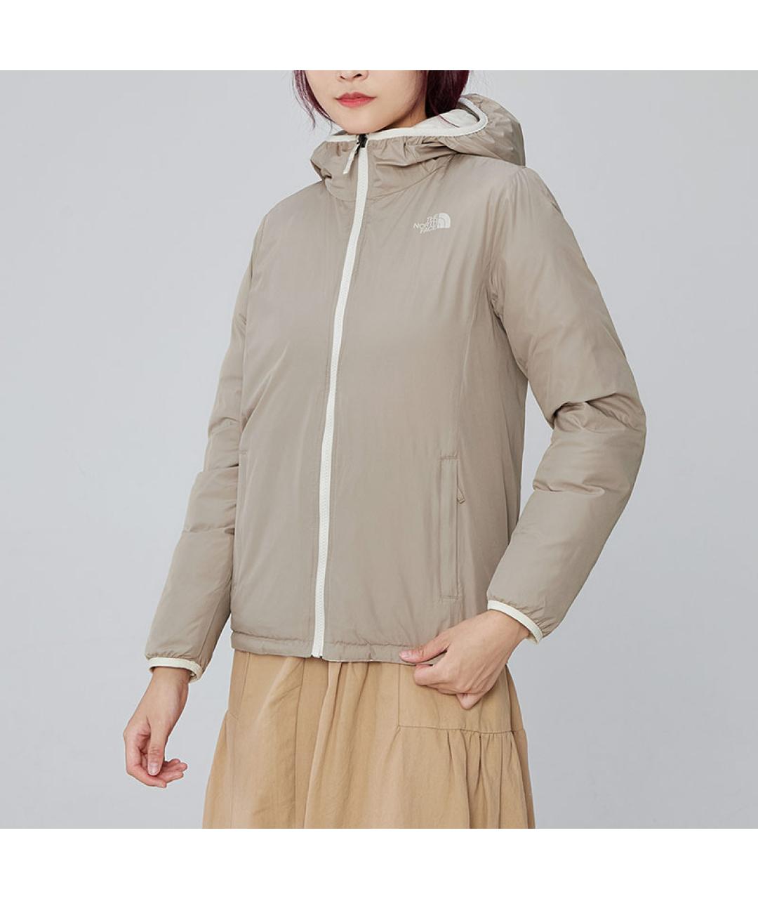 THE NORTH FACE Бежевый пуховик, фото 6