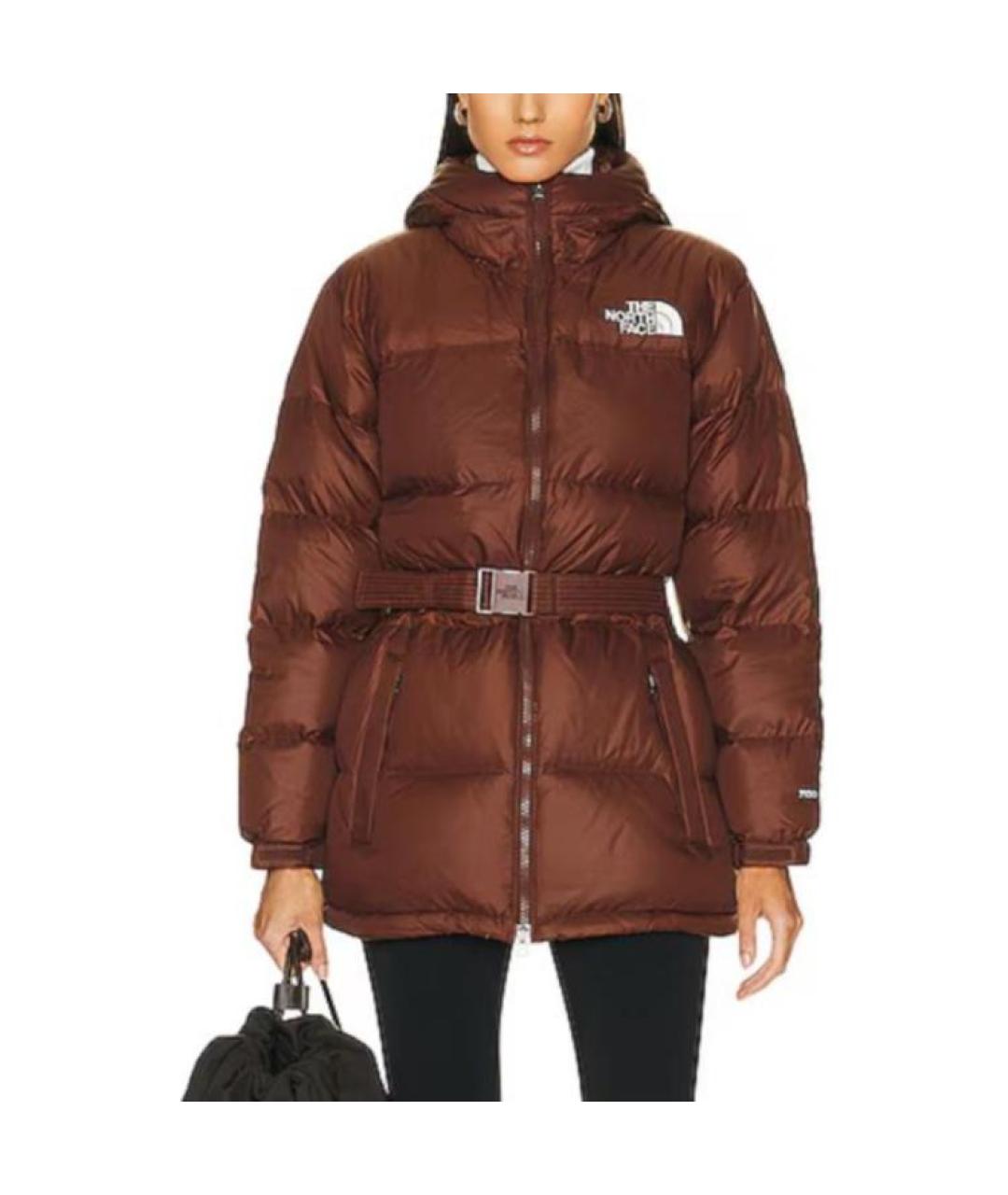 THE NORTH FACE Коричневый пуховик, фото 6